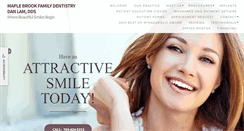 Desktop Screenshot of maplebrookdentalmn.com